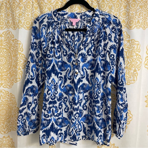 Lilly Pulitzer silk Elsa top small - Picture 5 of 9